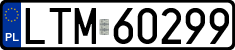 License plates of Poland, Regular car plates
