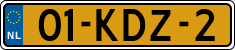 License plate of the Netherlands, Cars