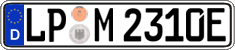 German license plate, Electric vehicles