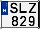 license plates of Hungary, Cars (1990)