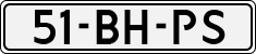 License plate of the Netherlands, Light Commercial Vehicles (1994 system)