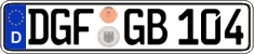 German license plate, Regular plates