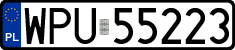 License plates of Poland, Regular car plates
