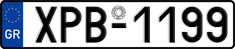 License plate of Greece, Cars