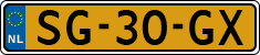 License plate of the Netherlands, Cars