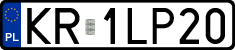 License plates of Poland, Regular car plates