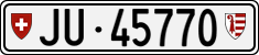 License plate of Switzerland, Cars