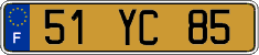 French license plate, FNI