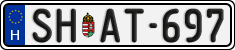 license plates of Hungary, Regular plates (2022)