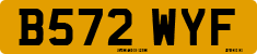License plate of the United Kingdom, 1983 year system