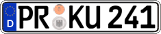 German license plate, Regular plates
