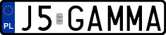 License plates of Poland, Vanity Plates