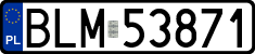 License plates of Poland, Regular car plates