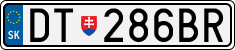 License plate of Slovakia, Cars