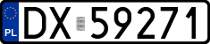 License plates of Poland, Regular car plates