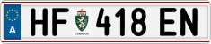 License plate of Austria, Regular plates