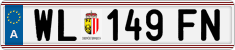 License plate of Austria, Regular plates