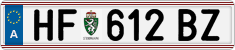 License plate of Austria, Regular plates