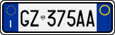 License plate of Italy, Cars (1994 year series)