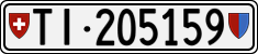 License plate of Switzerland, Cars