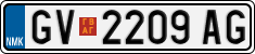 License plate of North Macedonia, Regular plates (2012)