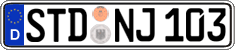 German license plate, Regular plates