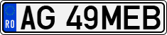 License plate of Romania, Regular plates