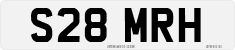 License plate of the United Kingdom, 1983 year system
