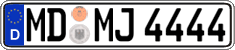 German license plate, Regular plates