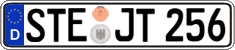 German license plate, Regular plates