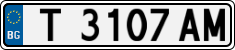 License plate of Bulgaria, Cars