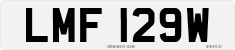 License plate of the United Kingdom, 1963 year system