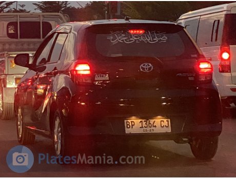 BP 1364 CJ, Toyota Agya