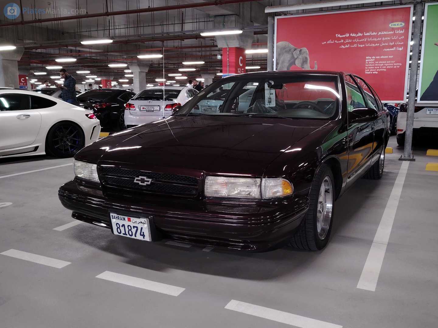 81874, Chevrolet Caprice 4th gen 4-door Sedan (B-body), 1990–1996