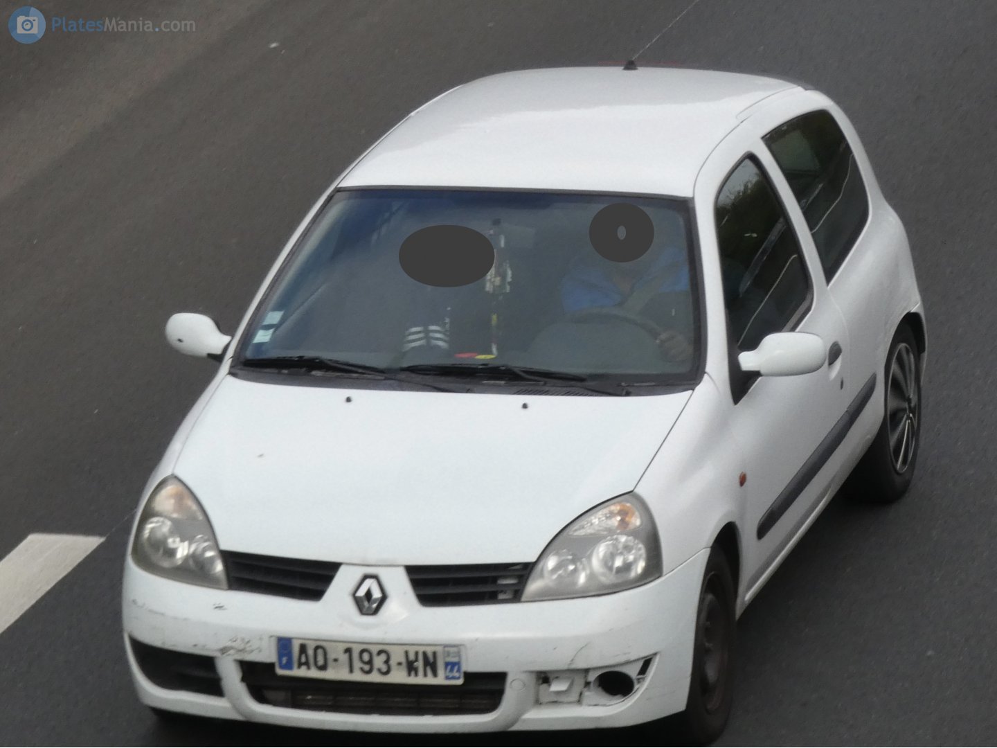 AQ-193-WN, Renault Clio 2nd gen (Campus/Mio) 3-door Hatch (C65), 2nd facelift, 2006–2012 (–2016 for LATAM-market)