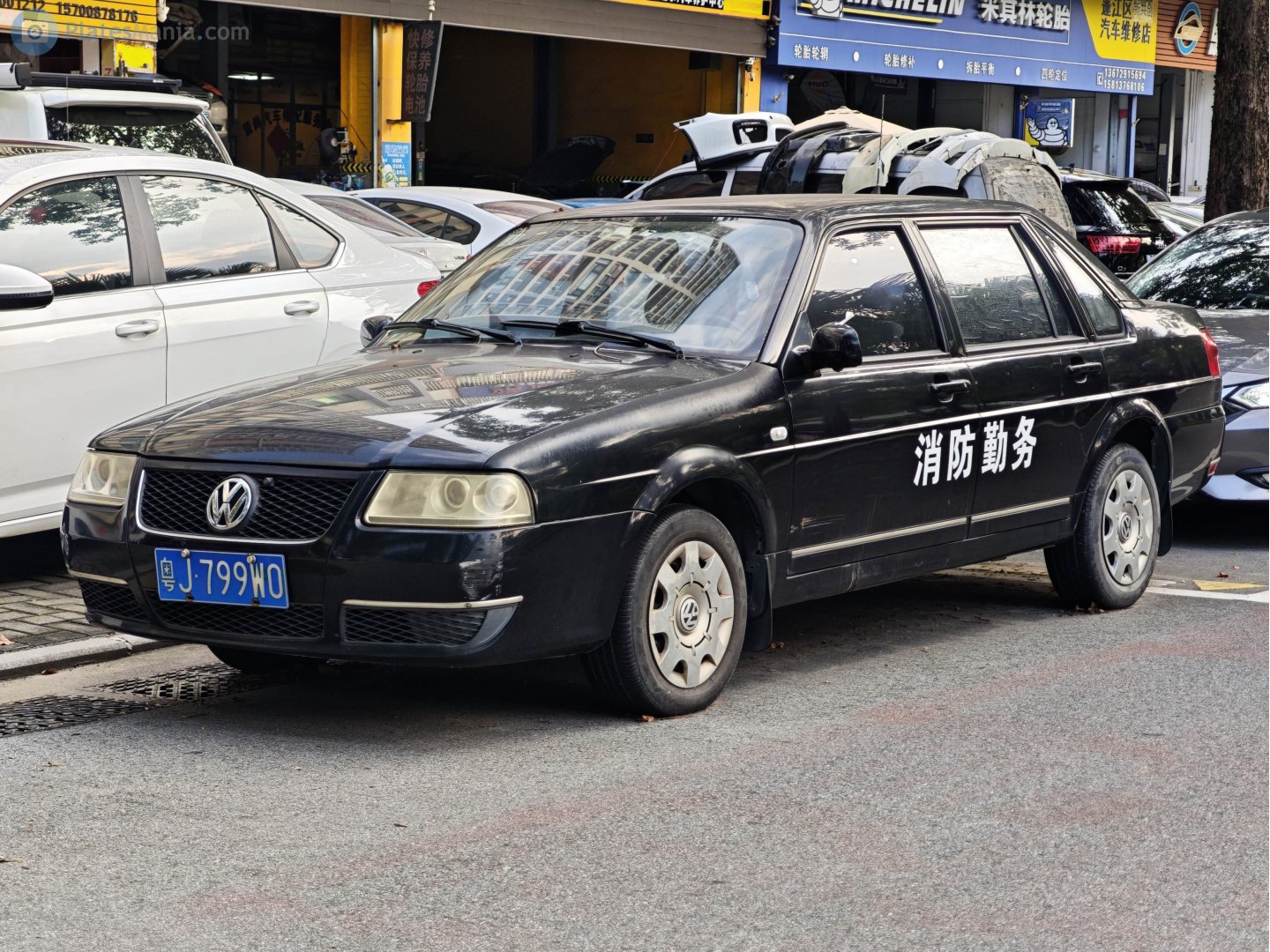 粤J·799W0, Volkswagen Santana 1st gen Vista Sedan (CN-market), 3rd facelift, 2008–2013