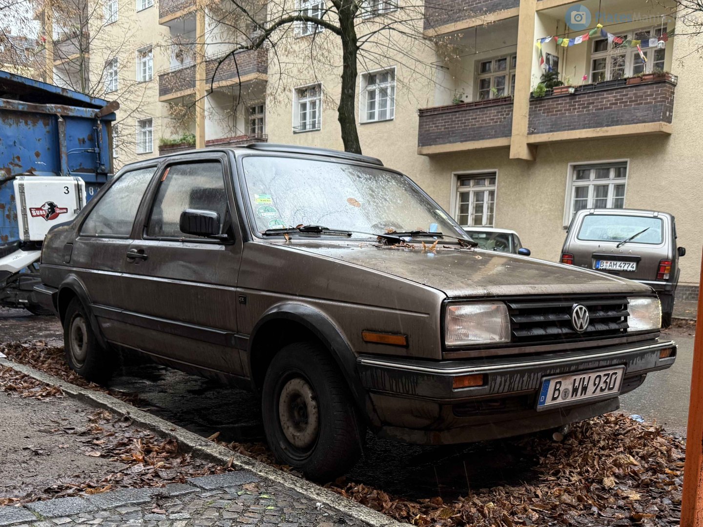 B WW 930, Volkswagen Jetta 2nd gen 2-door Sedan (1G), 1984–1992