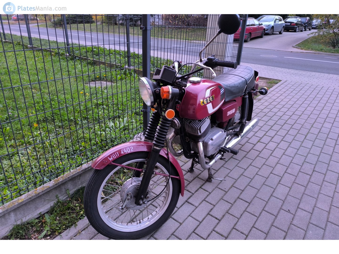 WBU 4402, License plate without vehicle 