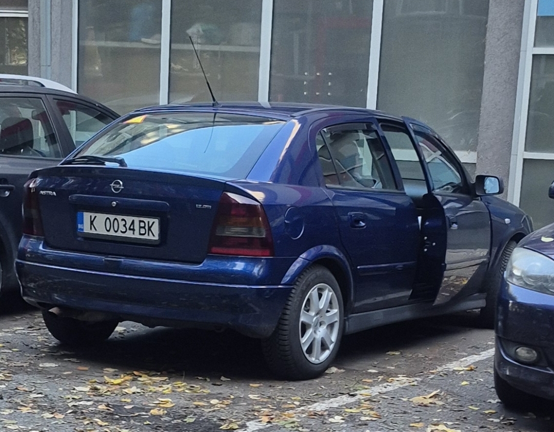 K 0034 BK, Opel Astra 2nd gen 5-door Hatch (G; T98), 1998–2009