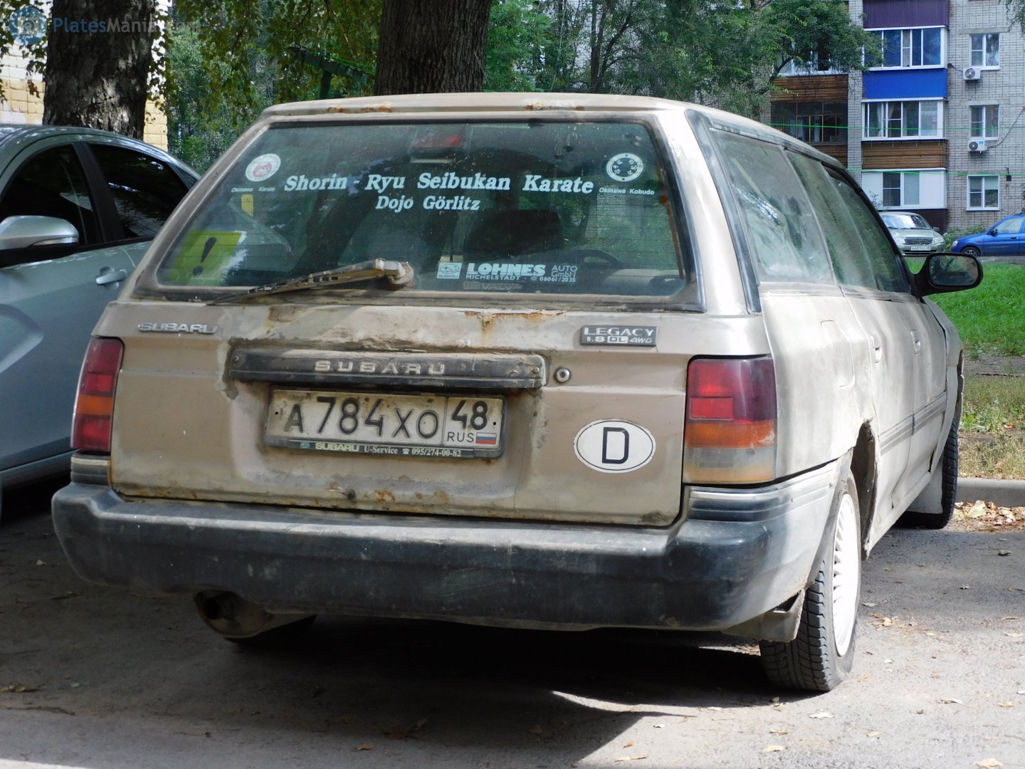 а 784 хо 48, Subaru Legacy 1st gen Wagon (BF/BJ), 1989–1993