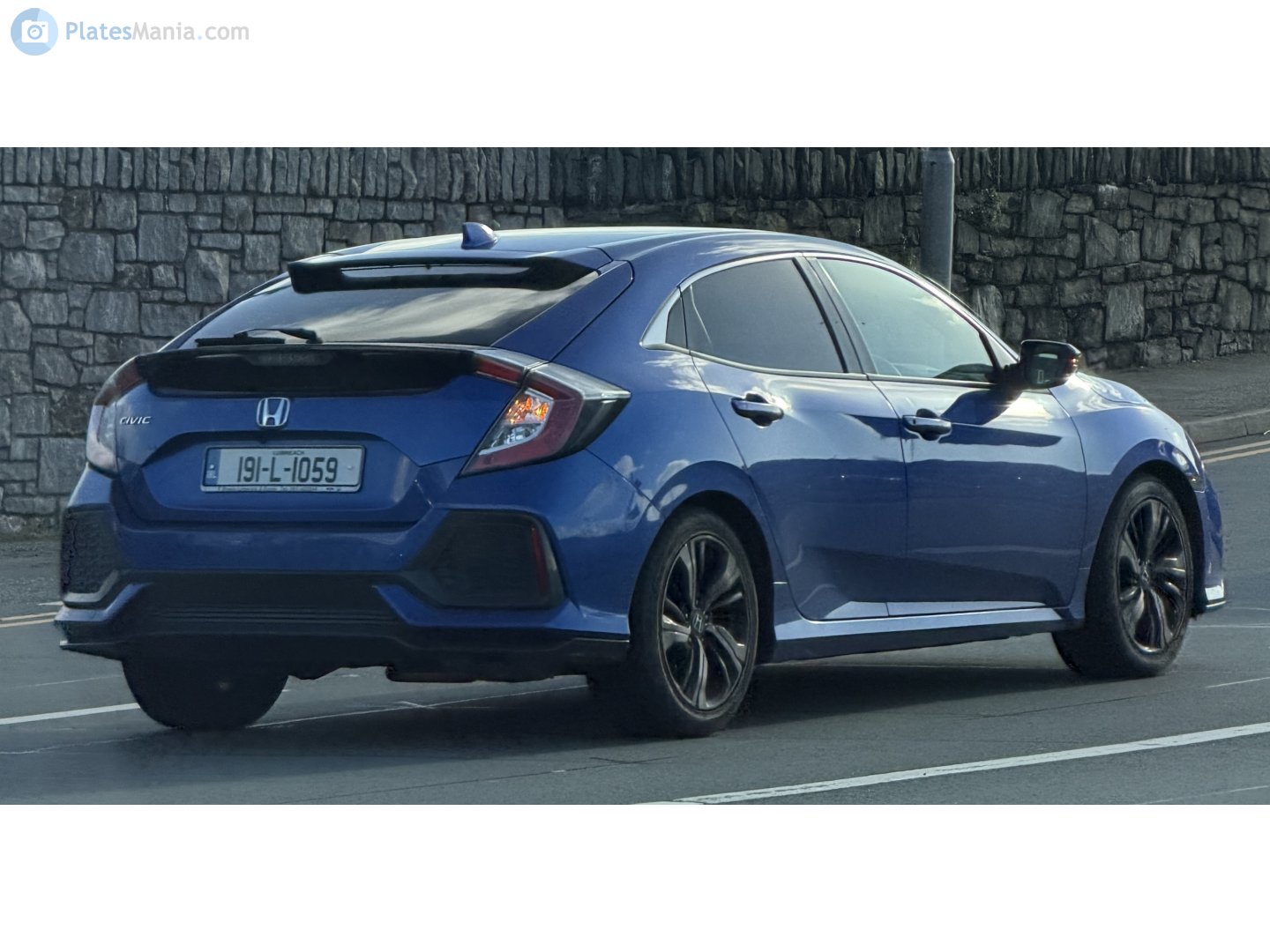 191-L-1059, Honda Civic 10th gen Hatch (FK), 2016–2022