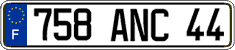 French license plate, FNI