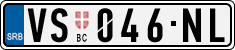 License plate of Serbia, Cars