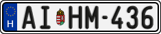 license plates of Hungary, Regular plates (2022)