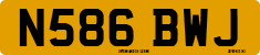 License plate of the United Kingdom, 1983 year system