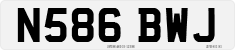 License plate of the United Kingdom, 1983 year system