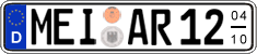 German license plate, Seasonal plates