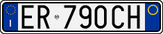 License plate of Italy, Cars (1994 year series)