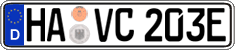 German license plate, Electric vehicles