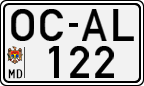License plate of Moldova, Cars (1992)